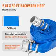 Load image into Gallery viewer, Amocart Suction Hose Kit 2inx50ft / 2inx65ft Blue Backwash Hose, 20ft Green Suction Hose & Multiple Accessories for Water Pump