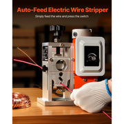 Charger l'image dans la visionneuse de galerie, Amocart Electric Wire Stripping Machine 1.5-40 mm 400W Automatic Motorized Wire Peeler with Blades for Scrap Copper Recycling