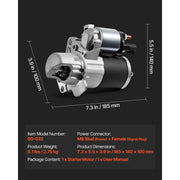Charger l'image dans la visionneuse de galerie, Amocart Starter 17841 Motor Replacement Compatible with Pontiac Vibe L4 1.8L 2003-2008 Toyota Corolla/Matrix L4 1.8L 2003-2008
