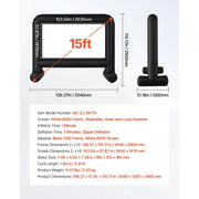 Charger l'image dans la visionneuse de galerie, 【Upgraded】Amocart 14/15/16/18/20 FT Inflatable Projector Screen with 120W Air Blower Projector Screen for Outdoor Theater Theme