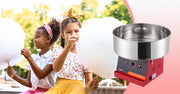 Charger l'image dans la visionneuse de galerie, Amocart Electric Cotton Candy Machine Candy Floss Maker Commercial Cotton Candy Machine with Stainless Steel Bowl Sugar Scoop