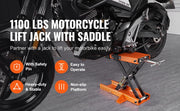 Bild in Galerie-Viewer laden, Amocart Motorcycle Lift 1100 LBS Motorcycle Scissor Lift Jack with Safety Pin Steel Motorcycle Jack Hoist Stand for Motorbike