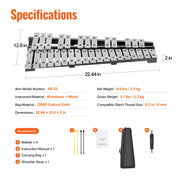 Charger l'image dans la visionneuse de galerie, Amocart 32 Note Glockenspiel Xylophone Bell Kit Percussion Instrument with Mallets Drum Sticks Carrying Bag for Adults Students