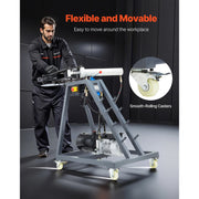 Charger l'image dans la visionneuse de galerie, Amocart Electric Tube Bending Machine 750W Electric Tubing Bender w/ 6L Hydraulic Cylinder w/ 3 Dies for 1" 1-1/2" 1-3/4" Pipes