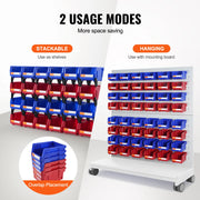 Bild in Galerie-Viewer laden, Amocart Storage Bin 24pcs Stackable Organizer Bin 5x4*3inch Freestanding Tiered Shelf for Garage Hanging Stacking Container