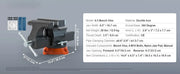 Bild in Galerie-Viewer laden, Amocart Bench Vise 4.5" 6" 6.5" Multipurpose, Swivel Base & Anvil Heavy Cast Iron for Drilling, Conduit Cutting, Sanding