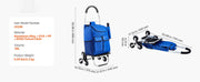 Bild in Galerie-Viewer laden, Amocart 36L Folding Shopping Cart Stair Climbing Handcart with Wheels & Oxford Cloth Bag Hand Truck for Grocery Laundry Storage