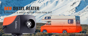 Bild in Galerie-Viewer laden, Amocart 8KW Bluetooth Diesel Air Heater 12V Diesel Heater with Automatic Altitude Adjustment Diesel Parking Heater for Trailer