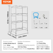 Bild in Galerie-Viewer laden, Amocart 3/4/5 Tiers Water Jug Holder Iron Water Bottle Holder Double/Single Row Easy Installation for Kitchen Office Livingroom