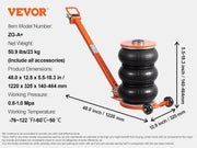 Load image into Gallery viewer, Amocart Air Jack 3/5 Ton Pneumatic Lifting Jack with Heightened Column Adjustable Handle Thick Rubber Pad for Sedan SUV Pickup