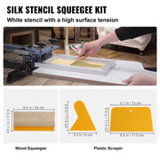 Charger l'image dans la visionneuse de galerie, Amocart Screen Printing Kit 2/3 Pieces Aluminum Silk Screen Printing Frames 110 Count Mesh 5 Glitters and Screen Printing