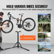 Bild in Galerie-Viewer laden, Amocart Bike Repair Stand 66 lbs Heavy-duty Aluminum Bicycle Repair Stand Adjustable Height Bike Maintenance Workstand Foldable