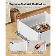 Bild in Galerie-Viewer laden, Amocart Dogs Whelping Box Plastic PVC Puppies Play Pen with Height Adjustable Door and Washable Pee Pad for Large Breed Dogs
