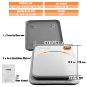 Bild in Galerie-Viewer laden, Amocart 9x9/12x10 in Portable Heat Press Machine DIY Shirt Printing Multifunctional Sublimation Transfer HTV Vinyl T-shirt Bag