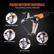 Charger l'image dans la visionneuse de galerie, Amocart Pipe Tube Polisher Sander 1000W Pipe Belt Sander 100-3200rpm Belt Sanding Machine for Burnishing Finishing Rust Removal