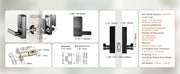 Charger l'image dans la visionneuse de galerie, Amocart Smart Lock 5 in 1 Smart Door Knob Fingerprint Deadbolt with App Control Bluetooth Smart Lock Keyless Entry Door Lock
