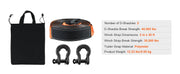 Charger l'image dans la visionneuse de galerie, SucceBuy Off-Road Winch Recovery Kit W/30000 lbs Polyester Tow Strap 44,092 lbs D-Ring Shackles Storage Bag for ATV Jeep