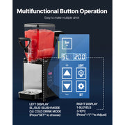 Bild in Galerie-Viewer laden, Amocart 6L/1.6Gal Slushie Machine Commercial Slushy Maker Frozen Drink Maker w/ Self-Cleaning for Restaurants Bars for Slushie