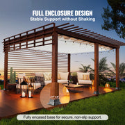 Charger l'image dans la visionneuse de galerie, Amocart 4x4 Post Base Internal 3.6"x3.6" Heavy Duty Powder-Coated Steel Post Bracket for Deck Porch Handrail Railing Support