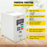 Charger l'image dans la visionneuse de galerie, Amocart 2.2/3/4/7.5KW VFD Frequency Inverter 110V/220V 1/3P Input 3P Output Variable Frequency Drive CNC Motor Converter