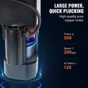 Charger l'image dans la visionneuse de galerie, Amocart Chicken Plucker Machine 20inch Diameter Stainless Steel Drum 108 Soft Fingers 500W Poultry Plucking Debris Collection