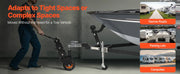 Bild in Galerie-Viewer laden, Amocart 1000lbs Trailer Mover Dolly Manual or Electric Wrench Drive with 2in & 2-5/16in Replaceable Hitch Balls for Moving Boat