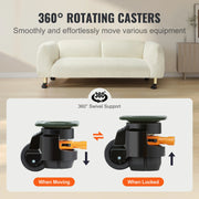 Bild in Galerie-Viewer laden, Amocart 4 Pcs Leveling Casters Heavy Duty Swivel Caster Wheels with Handle Design Height Adjustable Feet for Workbench Machine