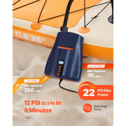 Charger l'image dans la visionneuse de galerie, Amocart Paddle Board Pump 20/22/40 PSI High-Pressure Dual-Stage Inflation & Deflation Air Pump for Inflatable Paddle Boards