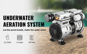 Load image into Gallery viewer, Amocart Pond Aerator 550W, Up to 1Acre 50ft Lake Aeration System, Weighted Tube & Diffuser Included for Supply