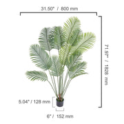 Bild in Galerie-Viewer laden, Amocart Artificial Palm Tree 4/5/6 FT Faux Plant Secure PE Material & Anti-Tip Tilt Protection Low-Maintenance Plant for Home
