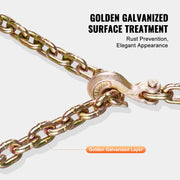 Load image into Gallery viewer, Amocart 2-Pack G80 Transport Binder Chain 3/8" 5/16" Tow Chain with Clevis Hook Logging Chain for Towing Truck Tie Down Binding