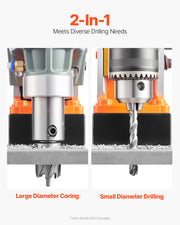 Bild in Galerie-Viewer laden, Amocart 11PCs Magnetic Drill Motor 1.6 in 1450W Boring Diameter 850RPM Speed 2810 lbf Portable Electric Mag Drill Press