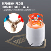 Load image into Gallery viewer, Amocart Refrigerant Recovery Tank 50 LBS Capacity 400 psi Portable Cylinder Tank with Y-Valve for Liquid/Vapor, for R22/R134A