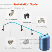 Charger l'image dans la visionneuse de galerie, Amocart Air Compressor Line Kit 3/4" HDPE-Aluminum Compressed Air Piping System Compressed Line Tubing Kit for Garages Workshop