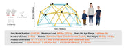 Bild in Galerie-Viewer laden, Amocart Climbing Dome 6/8/10/12FT Geometric Dome Climber Hammock Swing Jungle Gym Climbing Grip Outdoor Backyard Play Equipment