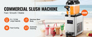 Charger l'image dans la visionneuse de galerie, Amocart 6L/1.6 Gal Commercial Slushy Machine 300W 25 Cups Single-Bowl Stainless Steel Margarita Smoothie Frozen Drink Maker