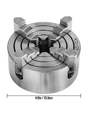 Charger l'image dans la visionneuse de galerie, Amocart K72-125 Lathe Chuck 5 Inch 4-Jaw Independent Reversible Jaw Metal Lathe Chuck Turning Machine Accessories, Lathes Use