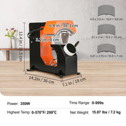 Charger l'image dans la visionneuse de galerie, SucceBuy 3in1 Auto Hat Cap Heat Press Machine 6.4x3.5in Press Knob Clamshell Sublimation Transfer 3pcs Replaceable Heating Pad
