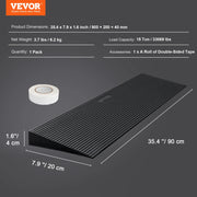 Charger l'image dans la visionneuse de galerie, Amocart 1.2" Rise Threshold Ramp Cuttable Natural Rubber Wheelchair Ramp Scooter with Double-Sided Tape for Doorways Driveways