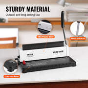Charger l'image dans la visionneuse de galerie, Amocart Coil Spiral Binding Machine Manual Book Maker 34-Holes Binding 120 Sheets Punch Binder Adjustable Coil Binding Spines