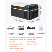 Charger l'image dans la visionneuse de galerie, Succebuy 15-55L Portable Cooler Electric Compressor 12V/24V DC 110-240V AC Freezer Refrigerator for Home