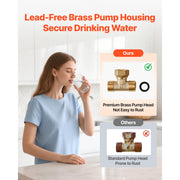 Load image into Gallery viewer, Amocart Digital Smart Instant Hot Water Recirculating Pump Kit with Built-in Thermostat Timer Digital Screen for Water Heaters