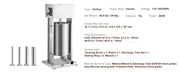 Charger l'image dans la visionneuse de galerie, Amocart 10L/15L Electric Sausage Stuffer Stainless Steel Making Sausage Machine Commercial Grade with 4 Filling Funnel for Home
