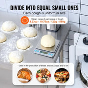 Charger l'image dans la visionneuse de galerie, SucceBuy Dough Divider Rounder 10PCS Manual Dough Equal Divider Machine Hand Press Dough Cutter with Steel Tray and Blade