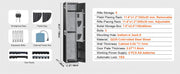 Bild in Galerie-Viewer laden, SucceBuy 3-8 Rifles Gun Safe w/ Digital Keypad & Lock Gun Storage Cabinet with Removable Storage Shelf for Home Long Gun Pistols