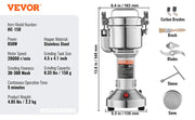 Bild in Galerie-Viewer laden, Amocart 150-2500g Electric Grain Mill Grinder Commercial Swing Spice Grinders for Dry Herbs Grains Spices Cereals Coffee Corn