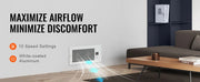 Bild in Galerie-Viewer laden, Amocart Booster Fan 4x12in Duct Fan 100CFM 10 Adjustable Speeds with LCD Smart Controller for Wall and Floor