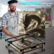 Charger l'image dans la visionneuse de galerie, Twotrees TTS-20 Max Metal 20W Laser Engraving Machine 600x600mm Laser Cutting Machine For Cutting MDF Acrylic cnc laser engraver