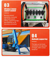 Load image into Gallery viewer, Customized Crawler Telescopic Boom Spider Crane with Hydraulic Remote Control,with Long Arm Fly Jib