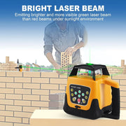 Load image into Gallery viewer, Green Beam Rotary Laser Level Kit Self Leveling 360 Degree Horizontal Transit Tripod Grade Rod 500M Range Construction Surveying